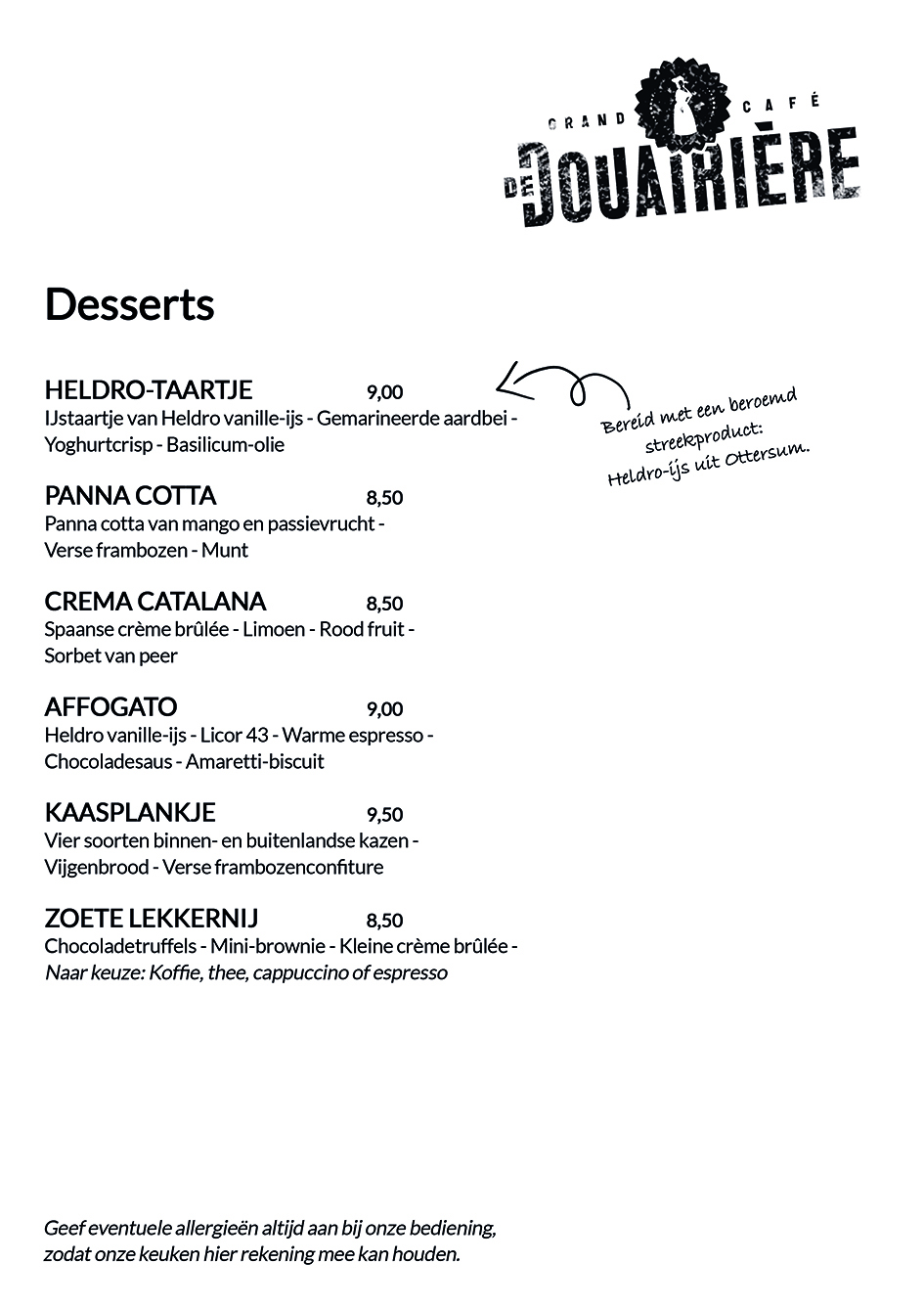 Desserts Mei 2025