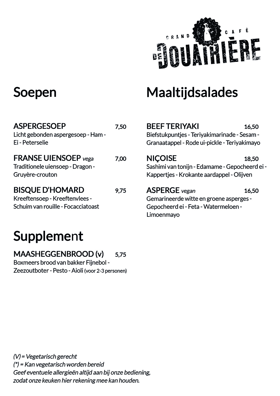 Maaltijdsalades Soepen Mei 2025